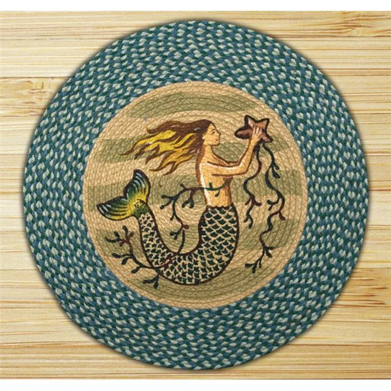 Capitol Importing 66-245M Mermaid - 27 in. x 27 in. Round Patch